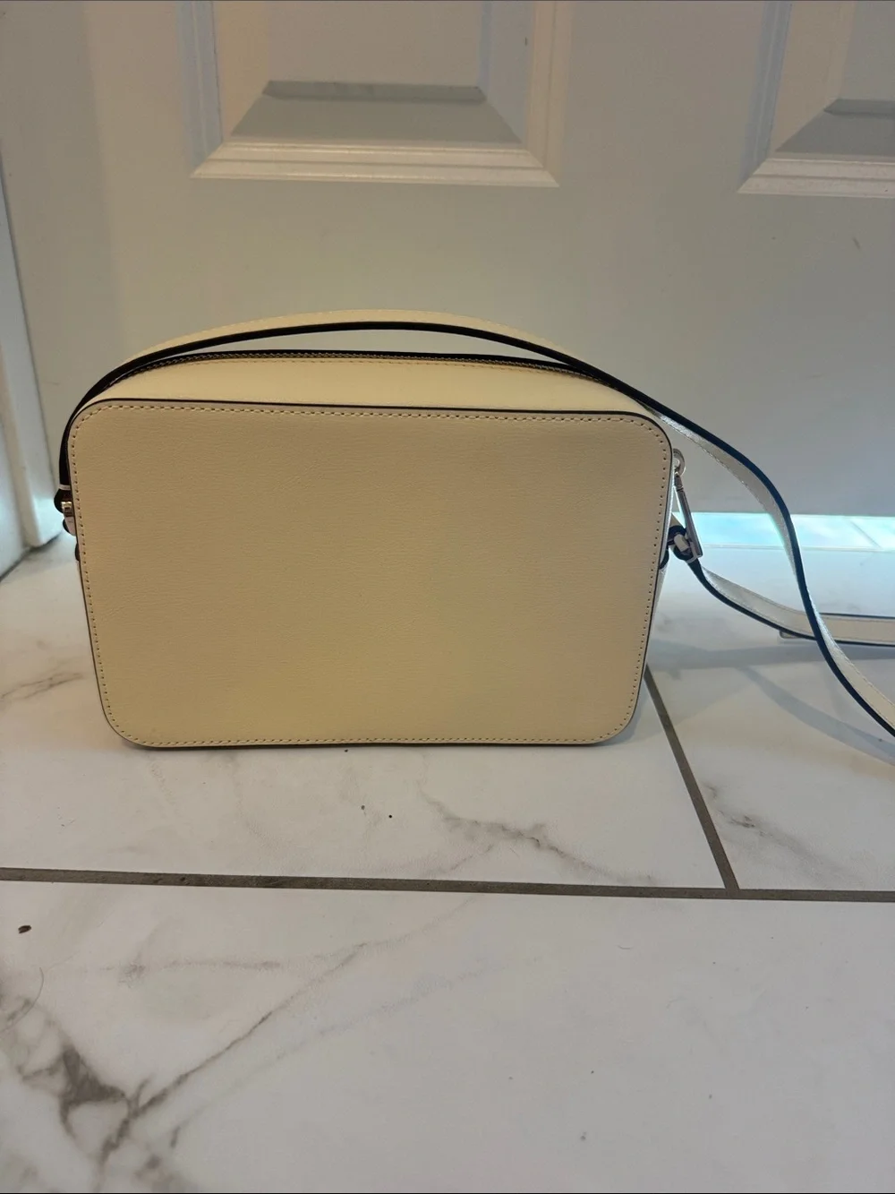 Kate Spade New York Leather Harper Crossbody In Lemon Fondant